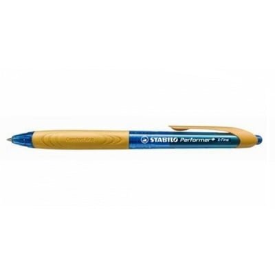 Stilolaps STABILO Performer+ 328 Ballpen Blu, paketimi portokalli