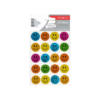 STICKER EMOJI ME NGJITJE 25MM MIX COLOR SMILING FACES TNX-312