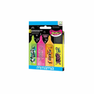 EVIDENCIATOR FLUO LE SLANGATE ME NGJYRA TE NDRYSHME  4PCS MITAMA