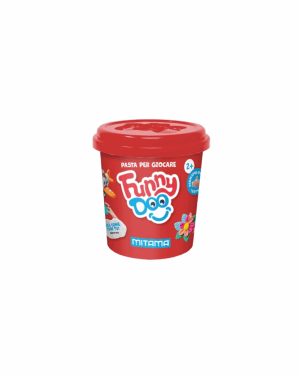PLASTELINE FUNNY DOO TRIS 120 BLU KUQE E VERDHE MITAMA