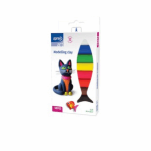 PLASTELINE SPREE 12 NGJYRA 200G SPREE